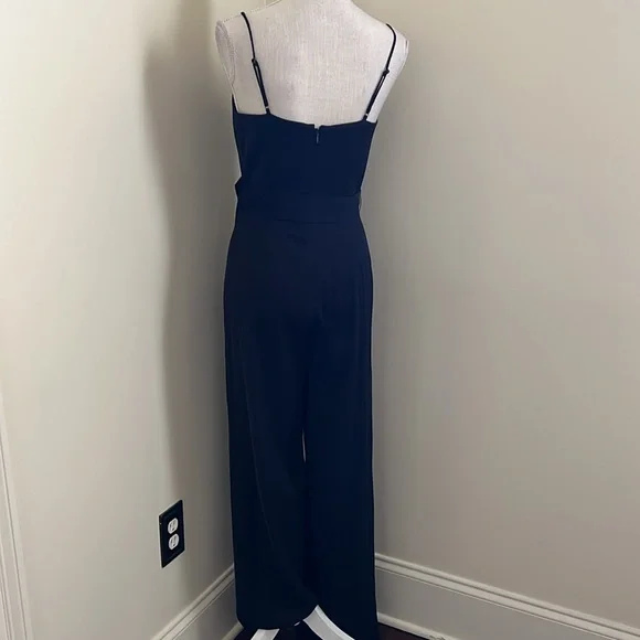 🆕 ANTONIO MELANI Black Jumpsuit with Sweetheart Neckline and Wide-Leg - Picture 9 of 17